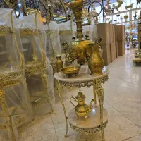 میز خاطره یا میز تلفن ۲ طبقه تمام برنز ۱۰ سال ضمان|میز تلفن|مشهد, کوی المهدی|دیوار