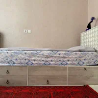 تخت خواب تک نفره کاملا سالم درحد نو|تخت و سرویس خواب|کرج, چهارصد دستگاه|دیوار