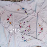 روبالشتی گلدوزی شده اصل قدیمی|رختخواب، بالش، پتو|قم, زنبیل آباد|دیوار