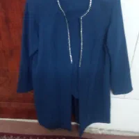 مانتو شلوار سرمه ای