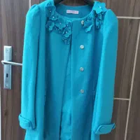 پالتو و بلوز دامن بافت