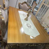 میز ناهارخوری ۶ نفره سلطنتی طلایی