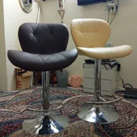 ۴ عدد صندلی چرخان جک دار سالم