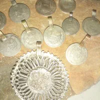 سکه نقره نیم افغان واریز قدیمی دست ساز|کلکسیون اشیاء عتیقه|کرج, گلدشت|دیوار