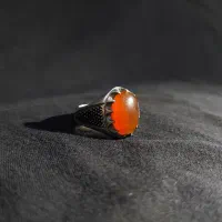 انگشتر عقیق یمن قلمکاری