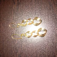 گوشواره طلا آویز فاکتور دار|جواهرات|قم, قلعه کامکار|دیوار