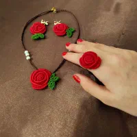 اکسسوری یلدایی مکرومه|زیورآلات و اکسسوری|رشت, استقامت ۱|دیوار