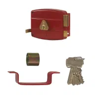 قفل حیاطی منیر صنعت کامپیوتری و دوپله تمام برنج