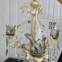 ۳عدد لوستر کرم طلایی|لوستر و چراغ آویز|قدس, شهرقدس|دیوار