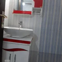 روشویی کابینتی با آینه بدون شیر