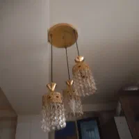 دو عدد لوستر|لوستر و چراغ آویز|رباطکریم, رباطکریم|دیوار