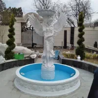 آبنما فواره دار مجسمه دار حوض کاشی|مصالح و تجهیزات ساختمان|بیرجند, |دیوار