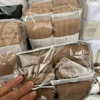 جوراب شلواری بچگانه قهوه ای و کرم