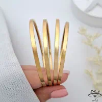 النگو استیل النگو آیینه ای رنگ ثابت