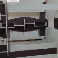 تخت خواب ۲طبقه چوبی mdf|تخت و سرویس خواب|زنجان, |دیوار