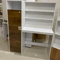 کتابخانه ۲ رنگ میزام دی اف|کتابخانه، شلف، قفسه‌های دیواری|زاهدان, |دیوار