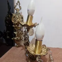 لوستر دو شاخه برنز