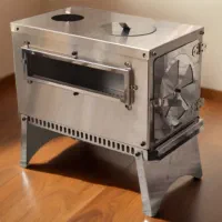 بخاری هیزمی کمپی استیل ۵۰ در ۳۰