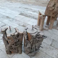 صندلی های تنه درختی|صندلی و نیمکت|پردیس, سیاه سنگ|دیوار