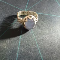 انگشتر نقره عقیق یمن کبود