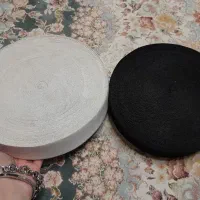 کش خیاطی (150 متر) سفید و مشکی 4 سانتی