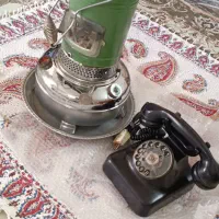 چراغ نفتی قدیمی|کلکسیون اشیاء عتیقه|برخوار, |دیوار