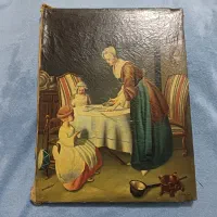 نقاشی روی بوم قدیمی