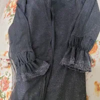 مانتو مجلسی لمه اکلیلی  بارویه حریرمشکی نونو|لباس|اصفهان, ملک‌شهر|دیوار