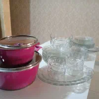 فروش تعدادی ظروف دست دوم کریستال فرانسوی وایرانی