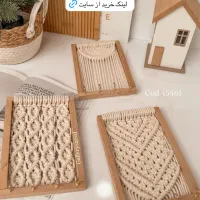 سطل زباله و دستمال کاغذی ،رو میزی مکرومه بافی|صنایع دستی و سایر لوازم تزئینی|کرج, ساسانی (قلمستان)|دیوار