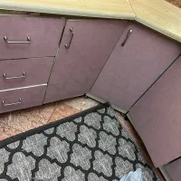 کابینت فلزی و گاز و هود و سینک ظرف شویی همه باهم|آب‌چکان و نظم‌دهنده ظروف|تهران, آسمان|دیوار
