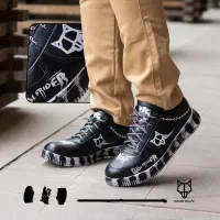 کفش اسپرت مردانه مشکیWolf