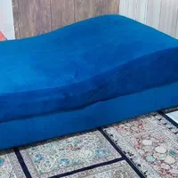 مبل ۸نفره پارچه تعویض شده.همراه تخت و ۲عدد پاف|مبلمان خانگی و میز عسلی|فاضل آباد, |دیوار