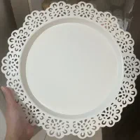 ظرف شیشه ای طرح دار،سینی بزرگ استیل