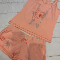 ست تاپ و شلوارک نخی سایز ۳۶-۳۸|لباس|مراغه, |دیوار