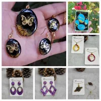 گوشواره سنتی رزینی،یلداگردنبندعکس تاشولاکت)موی یار|بدلیجات|تهران, تجریش|دیوار