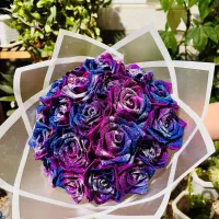 گل رز ربانی کهکشانی|گل مصنوعی|لنجان, |دیوار