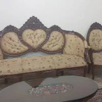 مبل هفت نفره به همراه جلو مبلی|مبلمان خانگی و میز عسلی|رشت, حافظ آباد|دیوار