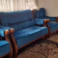 مبل ۷ نفره سالم در حد نو خوش رنگ بدون پارگی