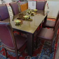 میز غذا خوری ۶نفره|میز و صندلی غذاخوری|گرمی, |دیوار