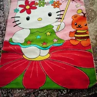 گلیم  اناق کودک طرح عروسک کیتی