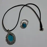 گردنبندوانگشتر فیروزه چینی|بدلیجات|رشت, سلیمانداراب|دیوار