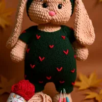 عروسک بافتنی ۶۰ سانت .