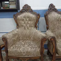 مبل سلطنتی چوب گردو ۱۲نفره|مبلمان خانگی و میز عسلی|اهواز, کوی فرهنگیان ۲|دیوار