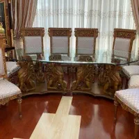 مبلمان ۱۳ نفره طرح پاسارگارد+میز ناهارخوری ۱۰نفره|مبلمان خانگی و میز عسلی|تهران, شهرک فرهنگیان|دیوار