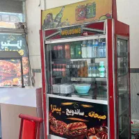یخچال ایستاده ساندویچی و فر شعله دایره