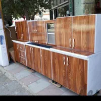 کابینت مرادی/کابینت بدنه فلز درب چوبی 6متری/کهندژ