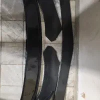 بال عقب اسپرت 206 فایبرگلاس مشکی براق با فلاپ سپر