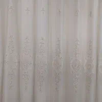 پرده حریر ۹ متری با آستر سفید رنگ