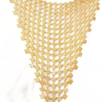 گردنبند زرهی رنگ ثالت آب طلا